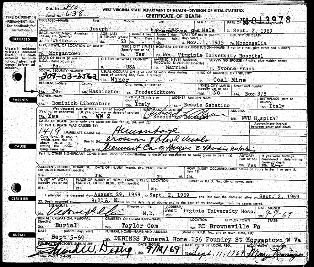 death cert